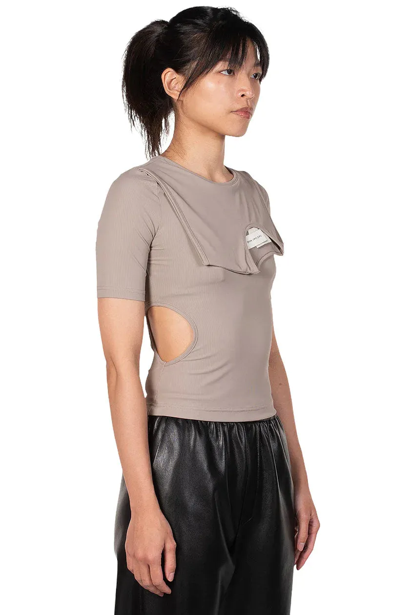 2 in 1 T-shirt Khaki