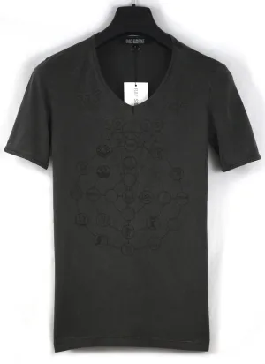 2004 Vintage Overdyed Jersey T-shirt with Enlightenment Print