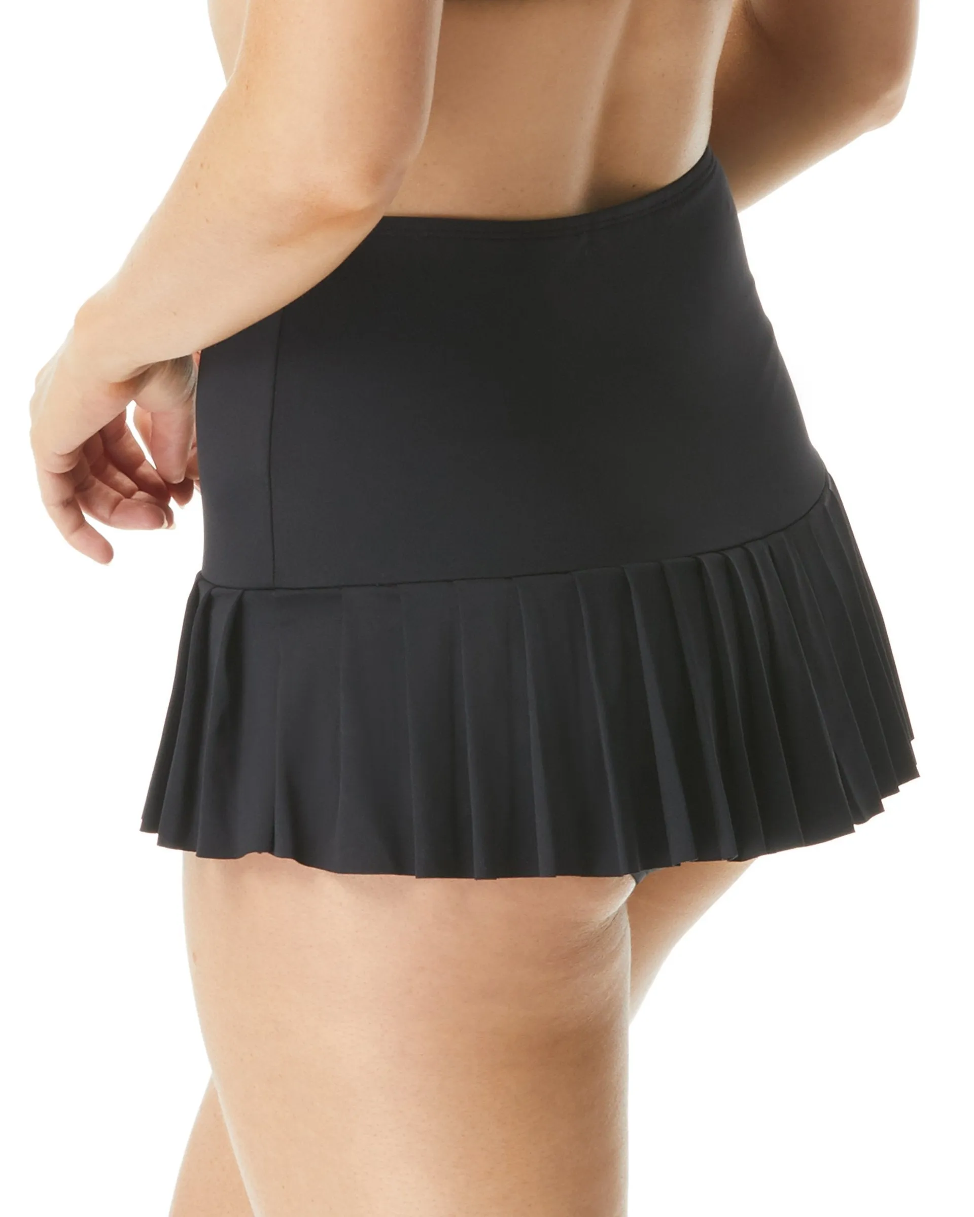 2025 Beach House Beach Solids Sophie Pleated Swim Skirt (More colors available) -  H58016