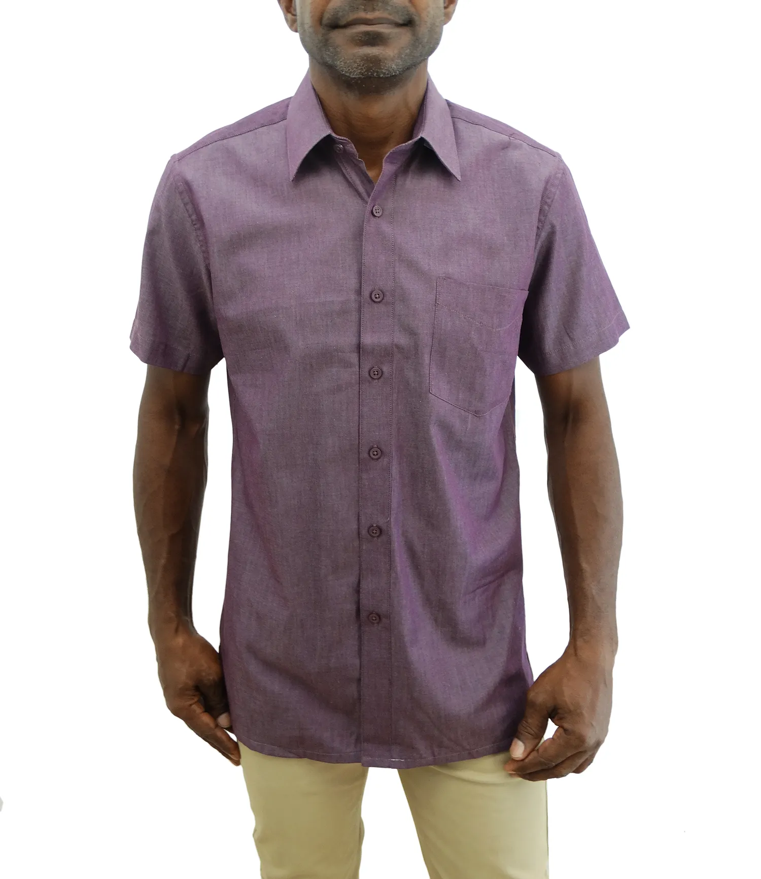 265-029, Bellinne - Men's S/S Plain Shirt