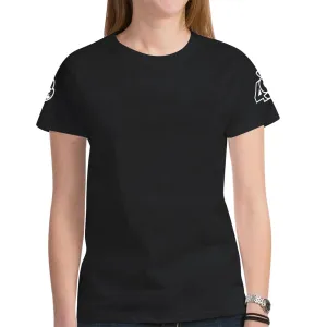 49 Dzine Shoulder Logo T-shirt for Women