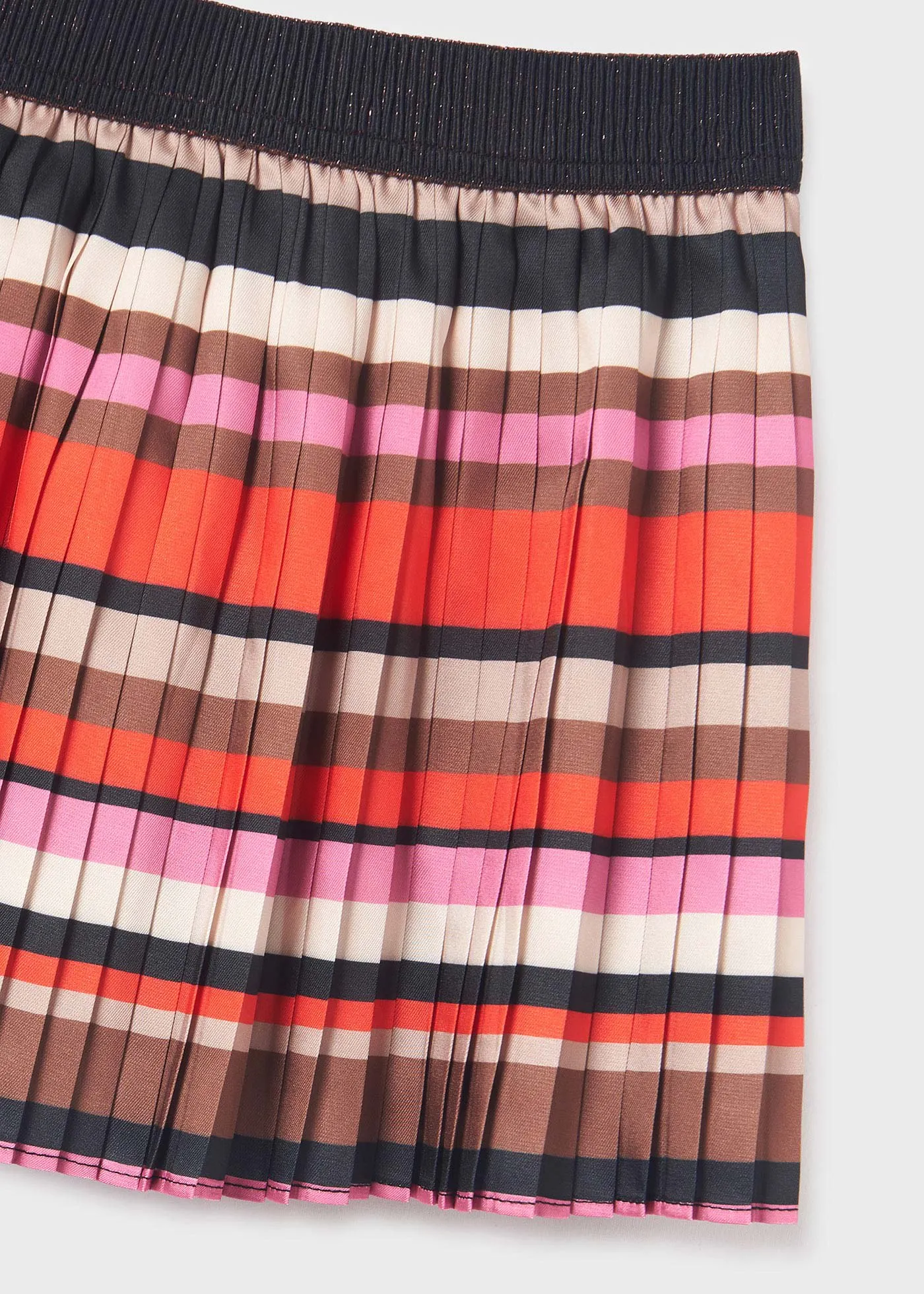 Abel & Lula Striped Pleated Skirt