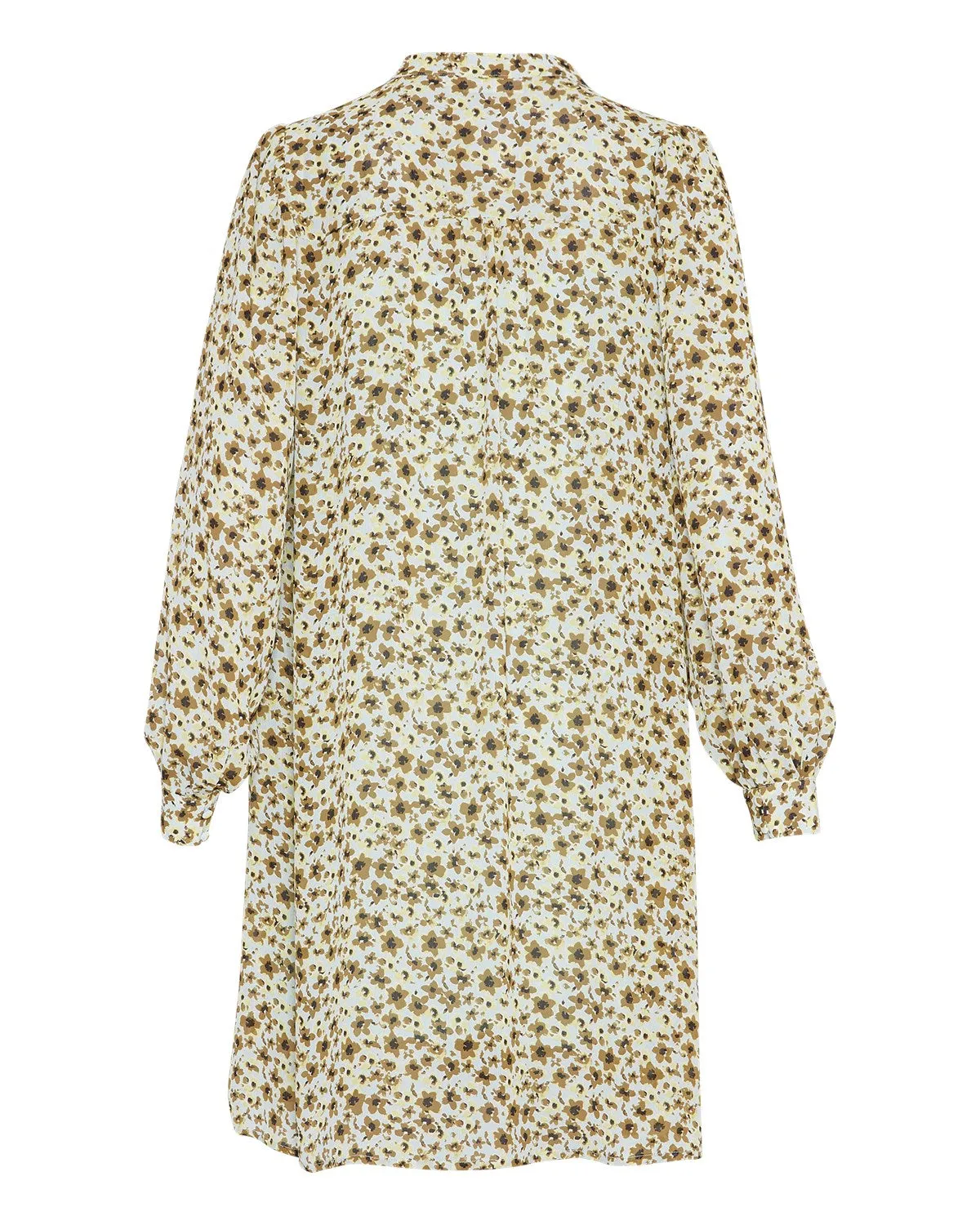 Adalia Rikkelie Shirt Dress - Green Flowers