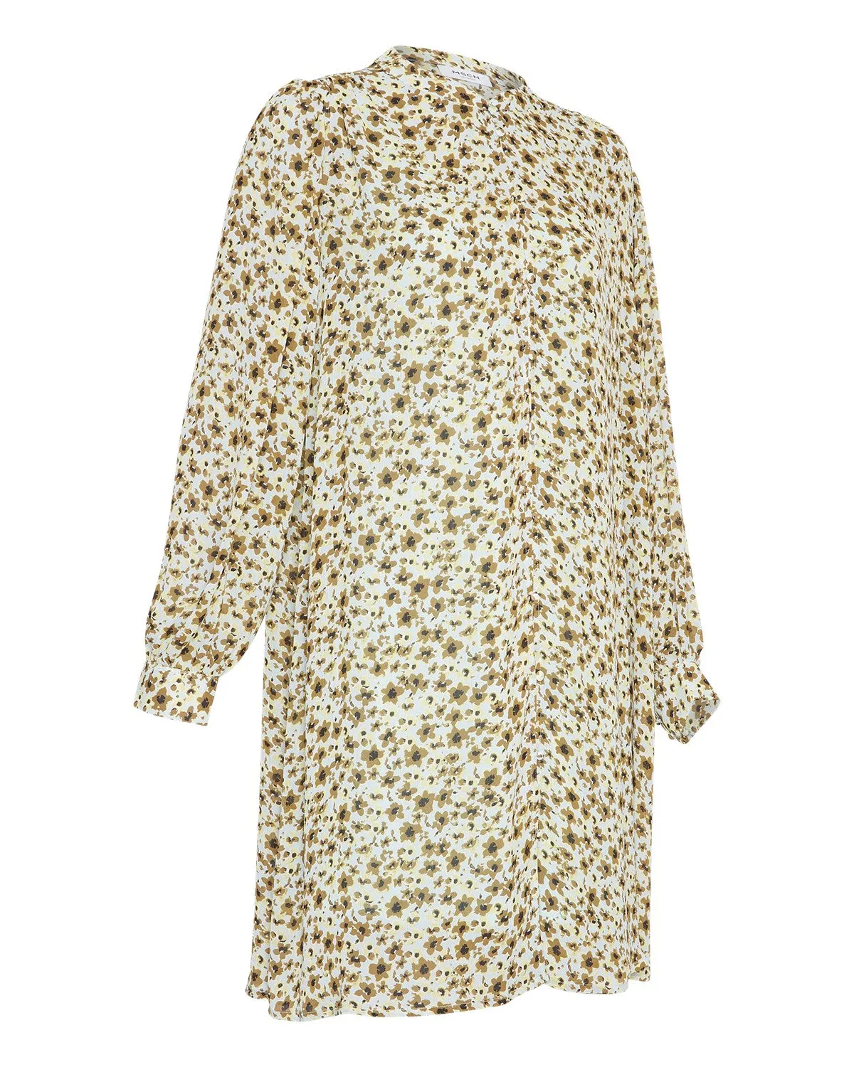 Adalia Rikkelie Shirt Dress - Green Flowers