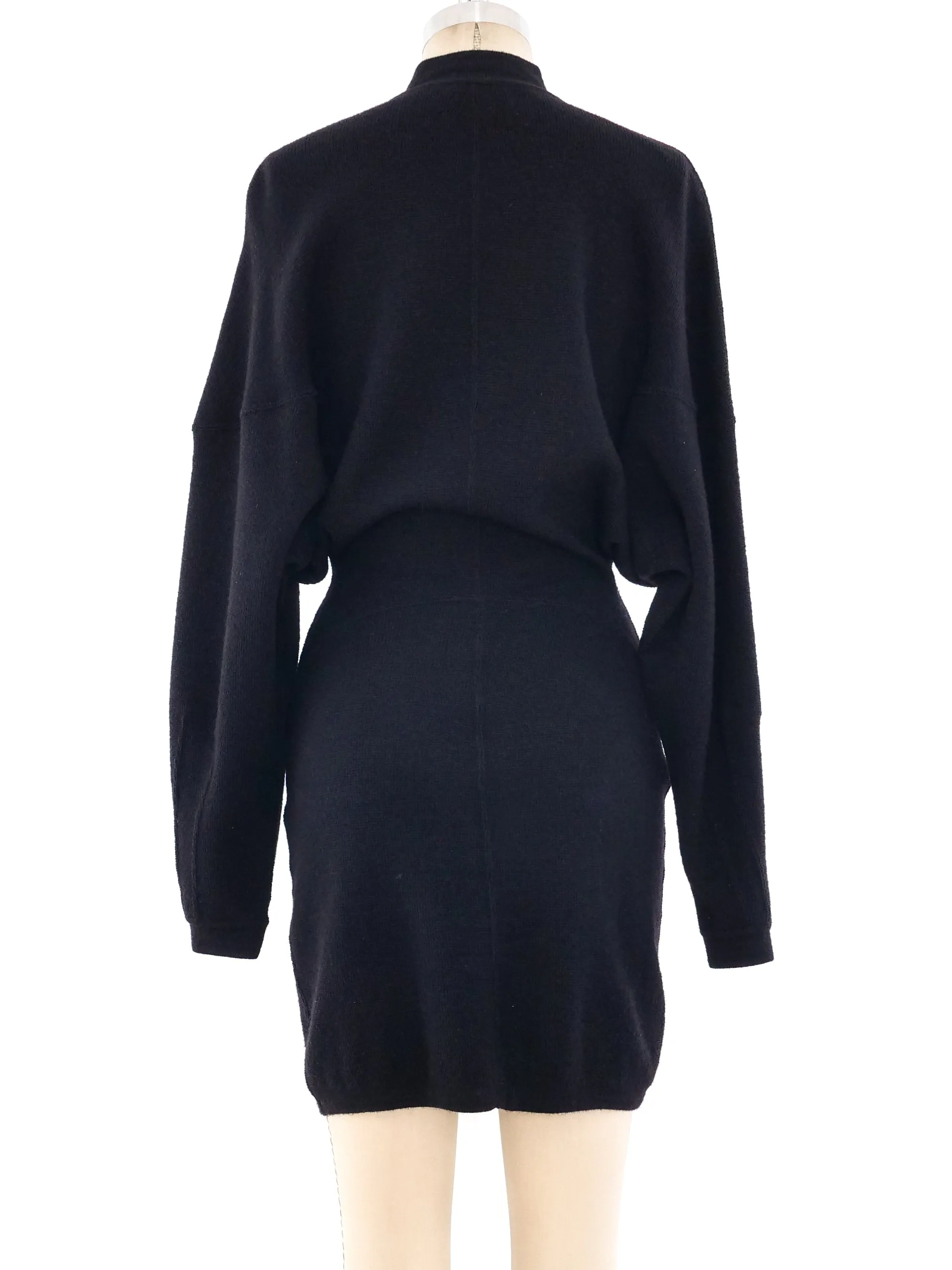 Alaia Button Front Sweater Dress