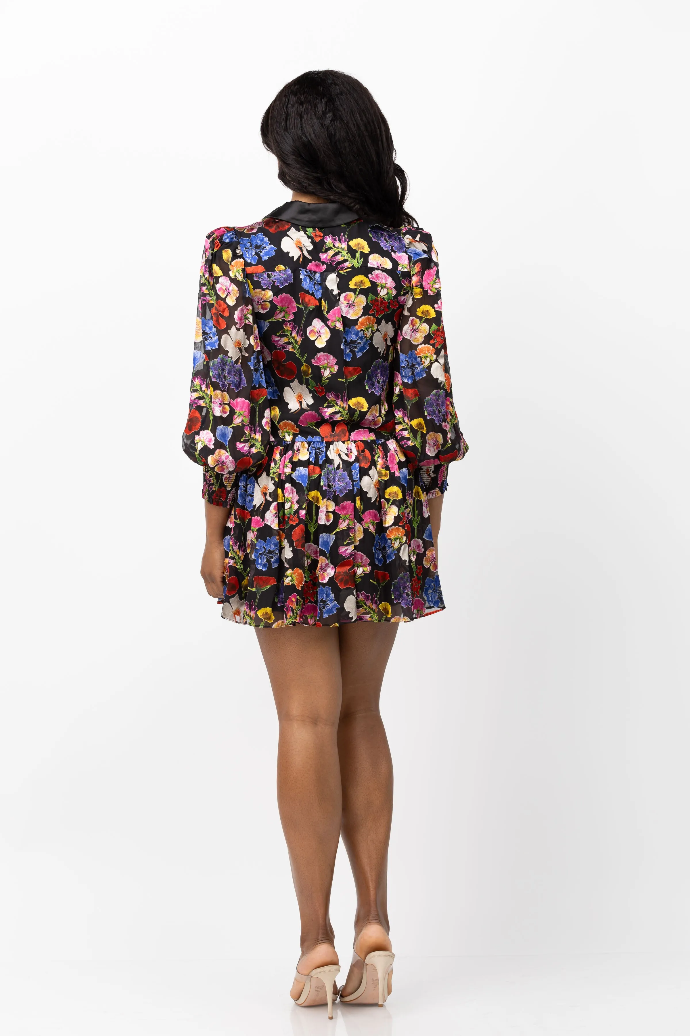 Alice   Olivia Bertha Mini Dress in Timeless Blossom