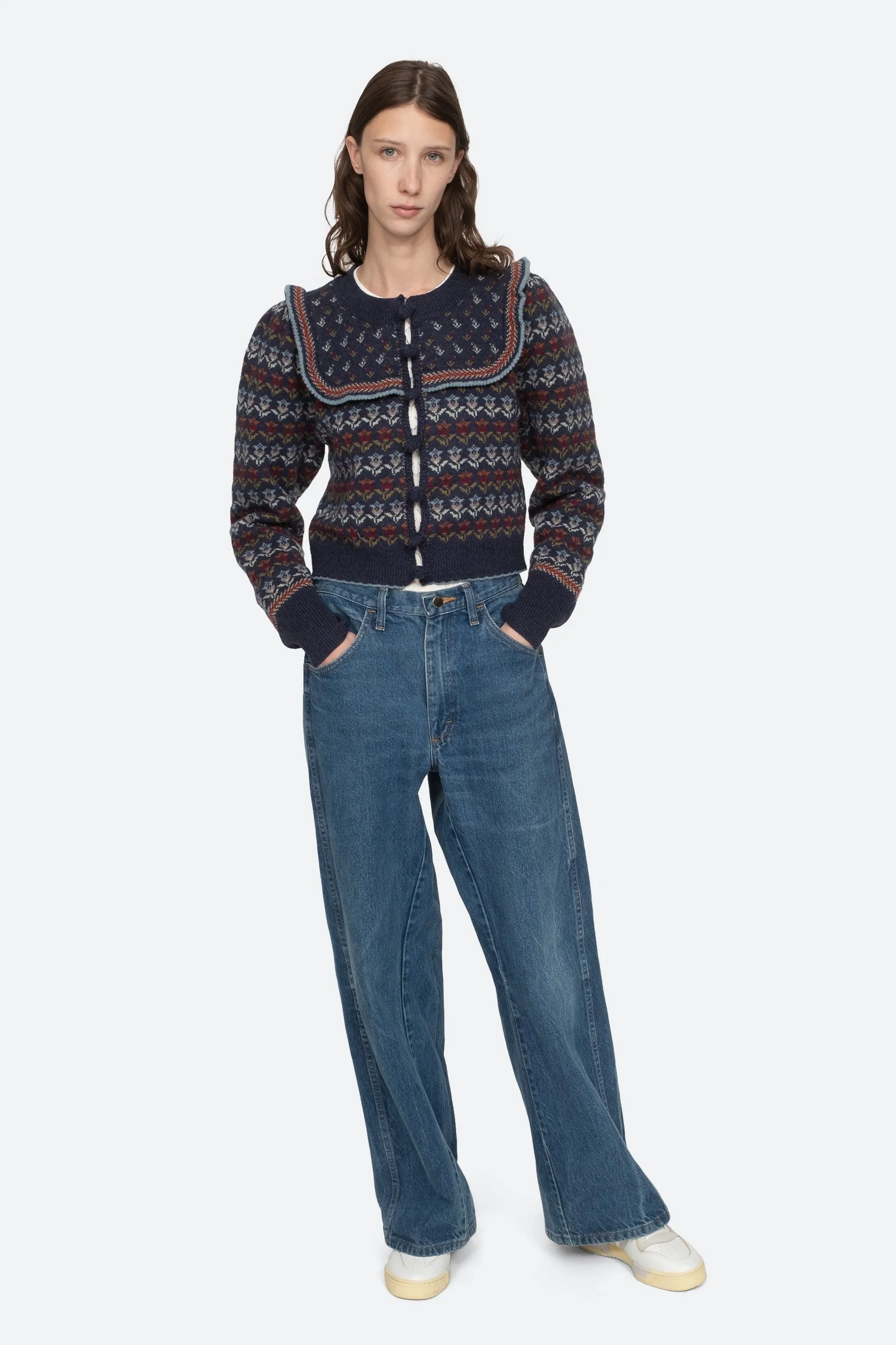 Anna Knits L/Slv Cardigan - Multi