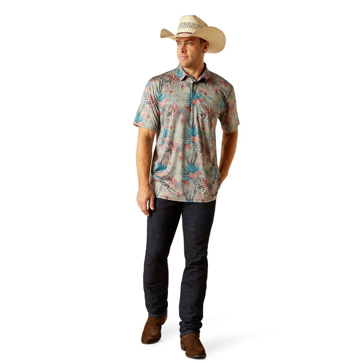 Ariat Men's Charger 2.0 Printed Polo - Sale