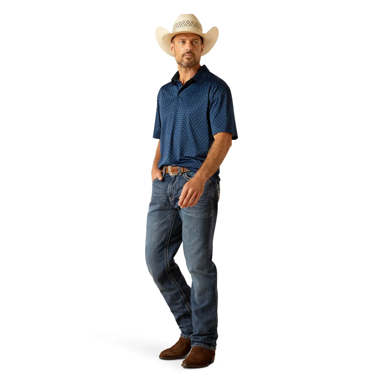 Ariat Men's Charger 2.0 Printed Polo