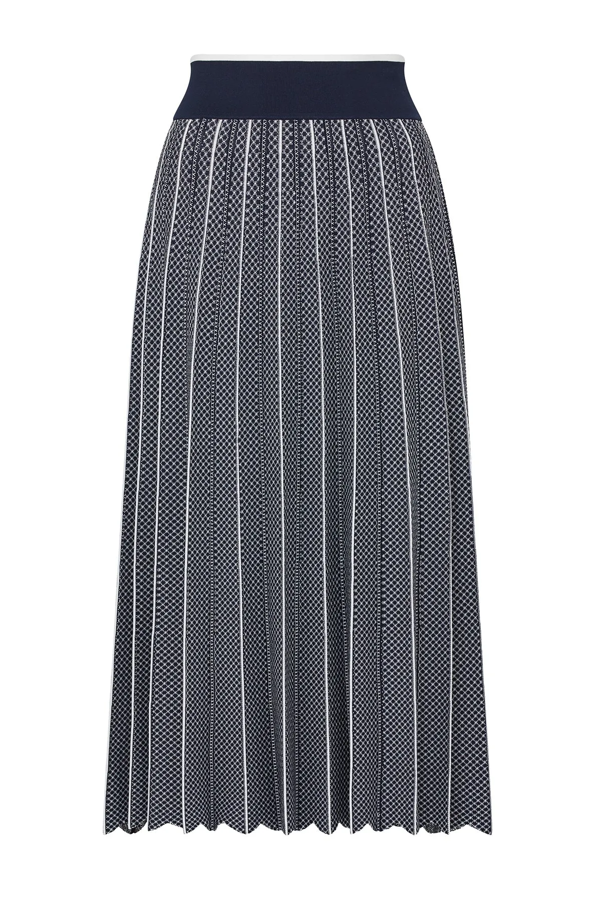Astoria Crepe Skirt - Navy