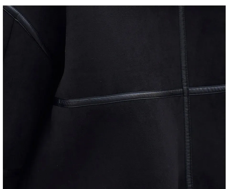 Astrid Double-Faced Fur Spliced Hooded Outwear Coats
