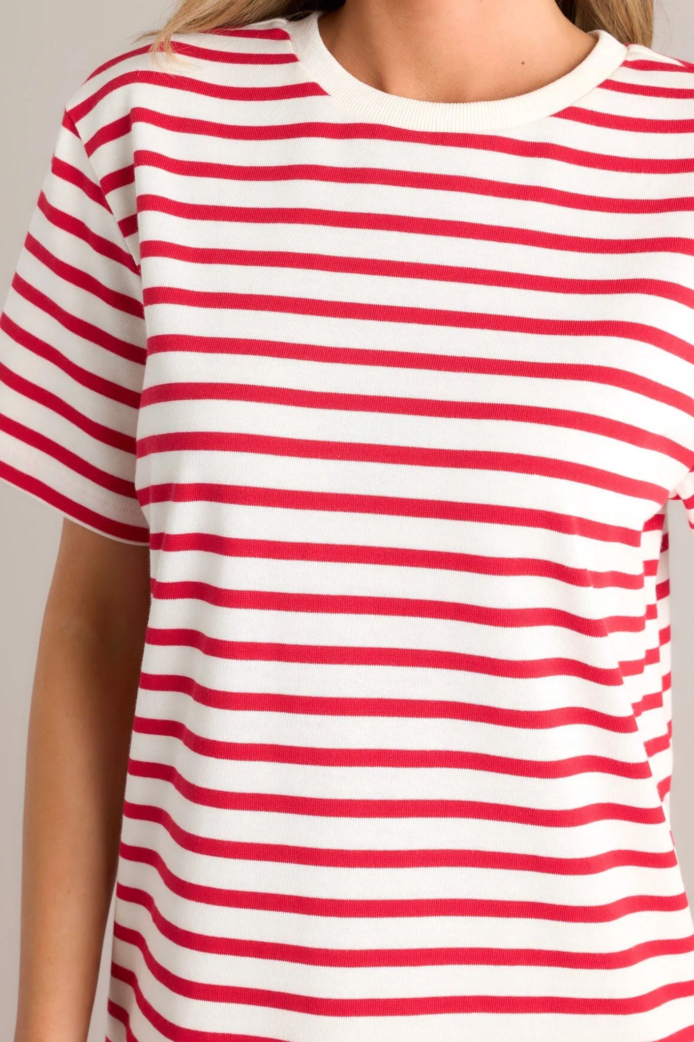 Authentic Moments Red Stripe T-Shirt Dress