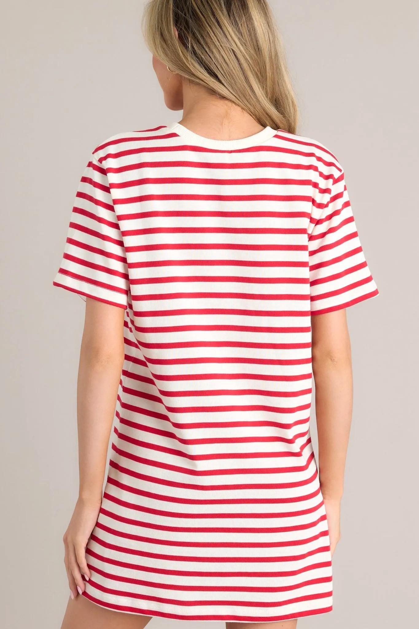 Authentic Moments Red Stripe T-Shirt Dress