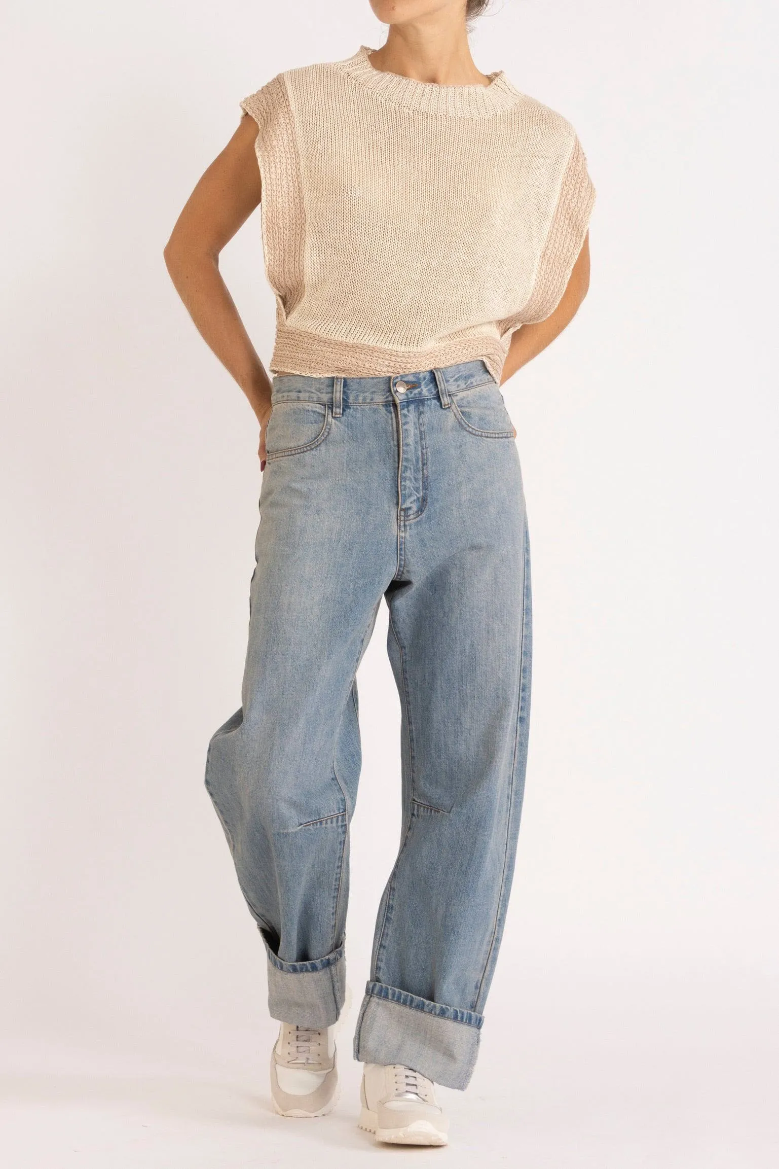 Avril Linen Knit Vest