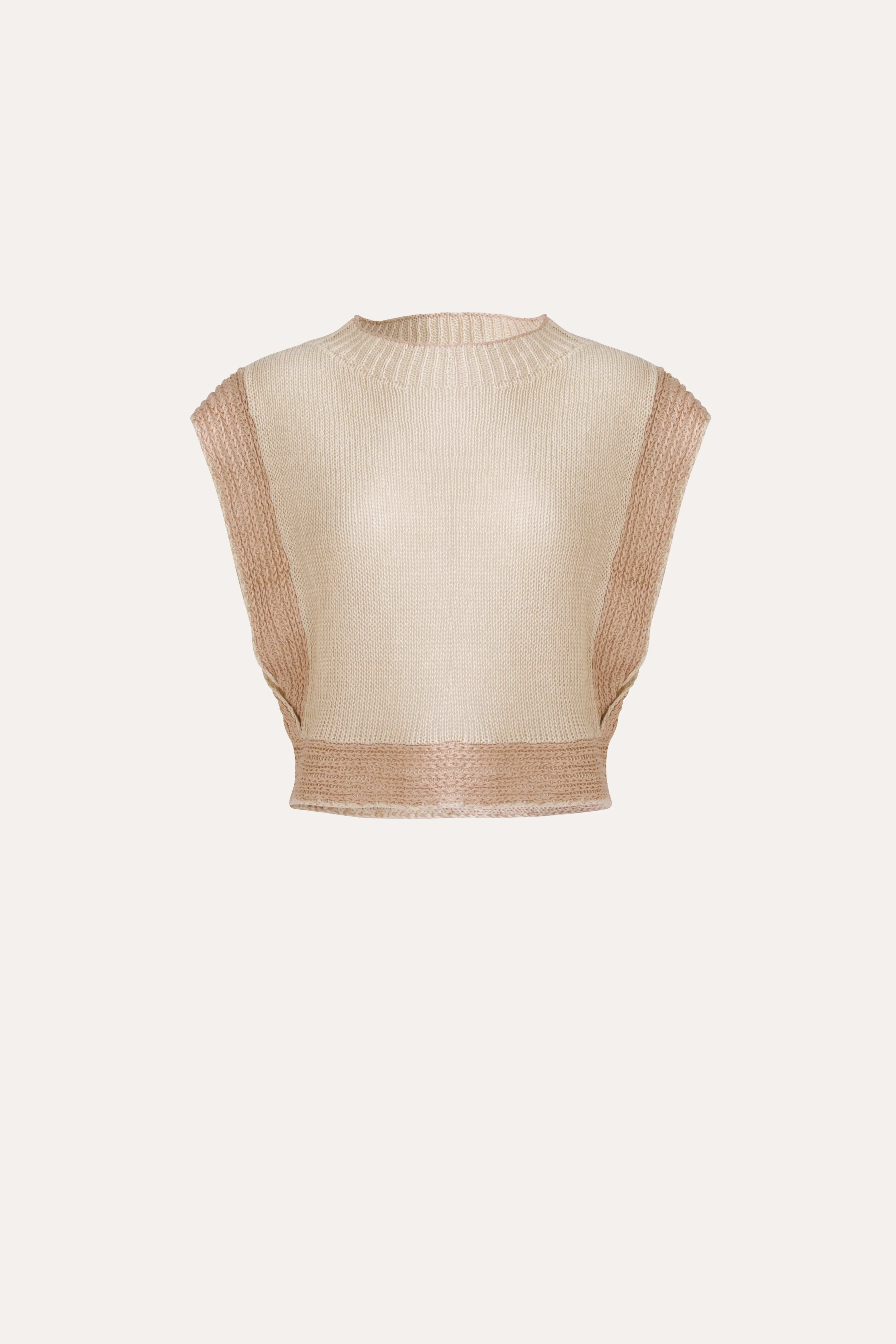 Avril Linen Knit Vest