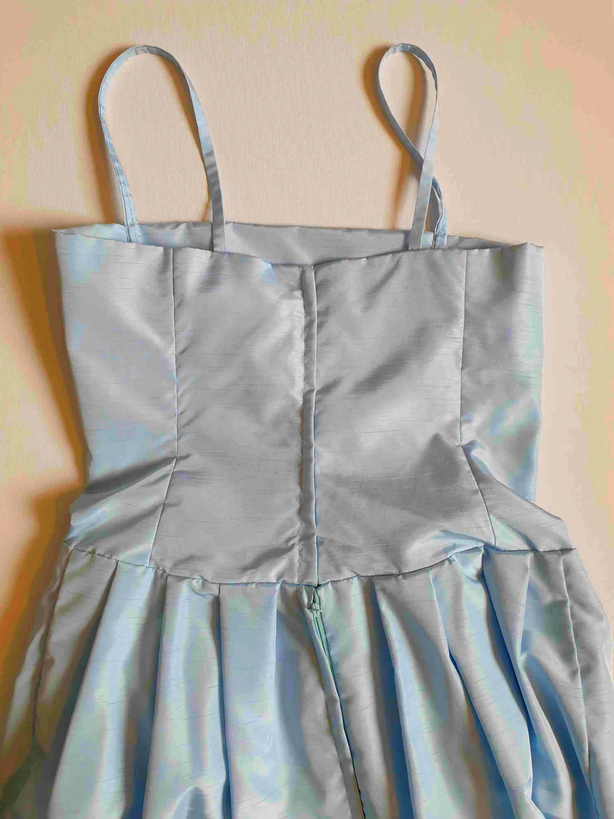 Baby Blue Dress With Full Skirt - XS