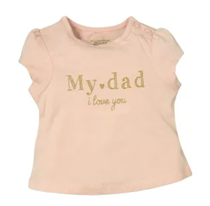 Baby Girl Shirt - Pink My Dad