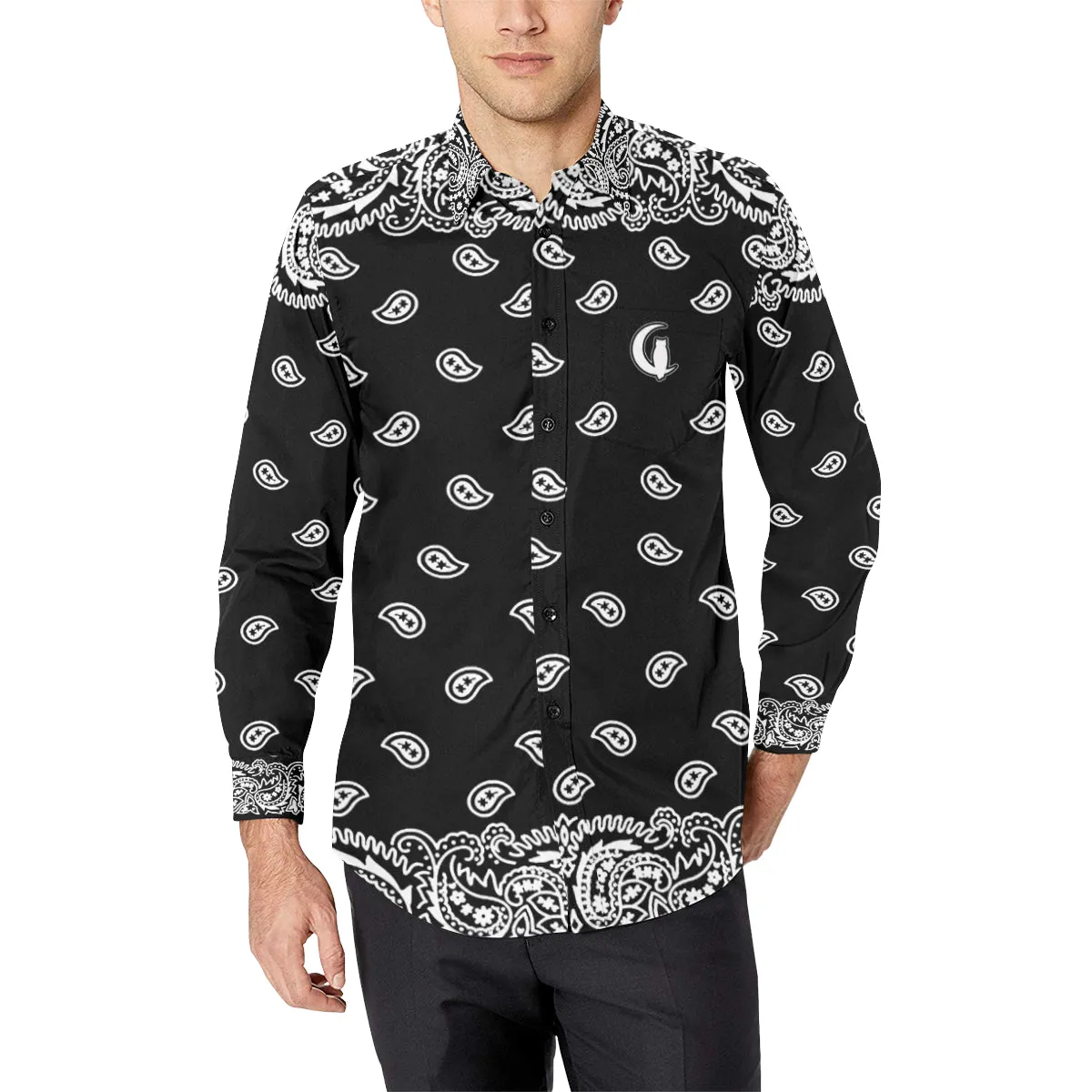 BANDANA FULLY Men's Casual Dress Shirt