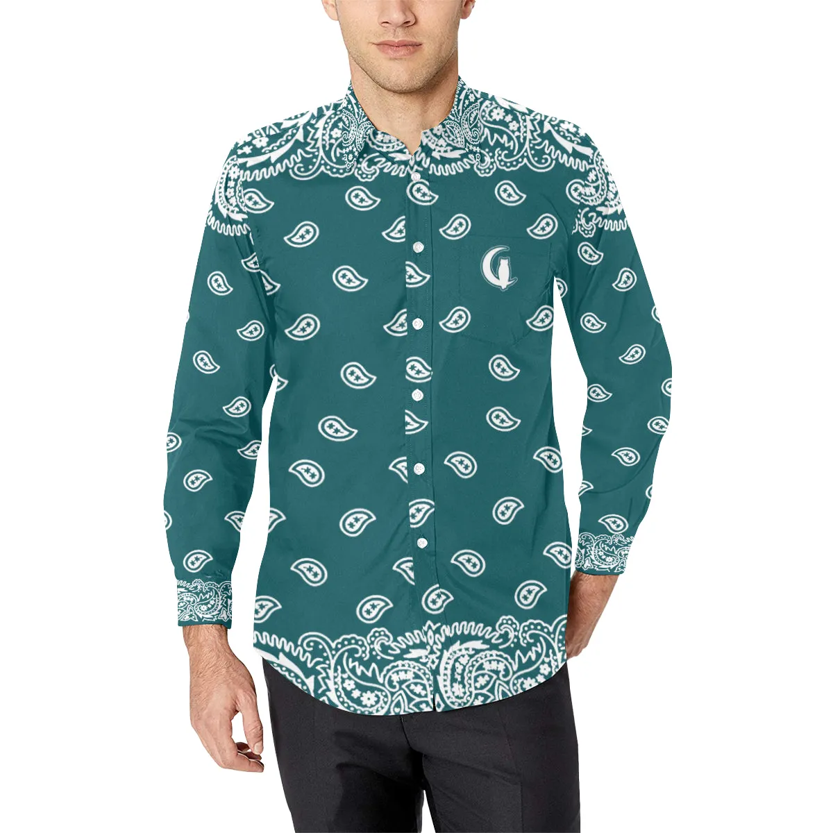 BANDANA FULLY Men's Casual Dress Shirt