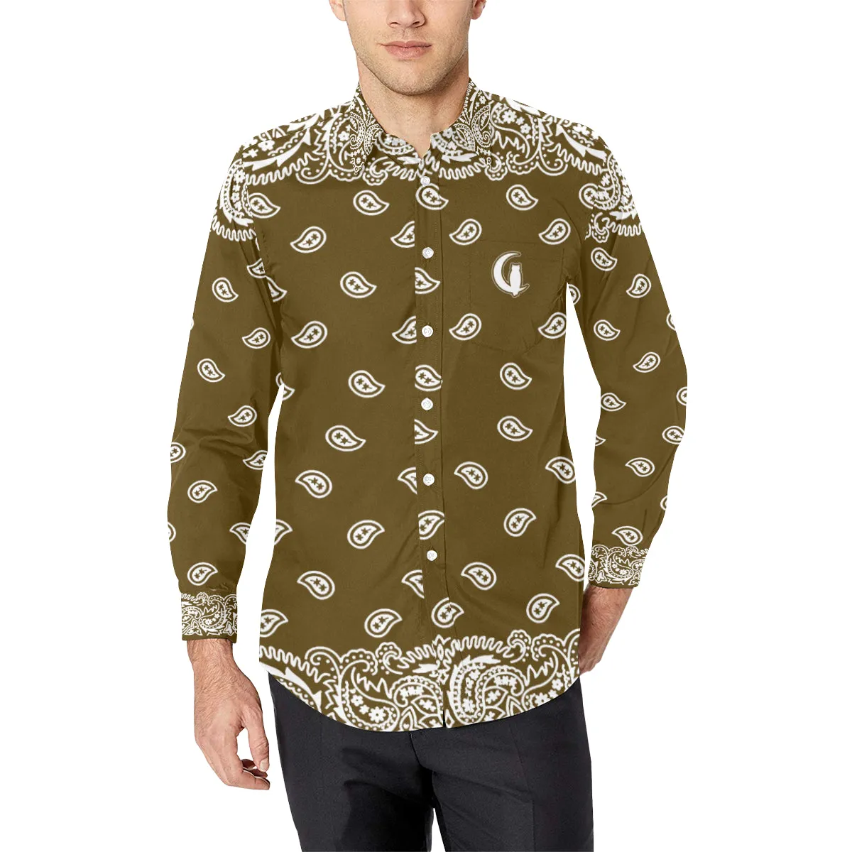 BANDANA FULLY Men's Casual Dress Shirt