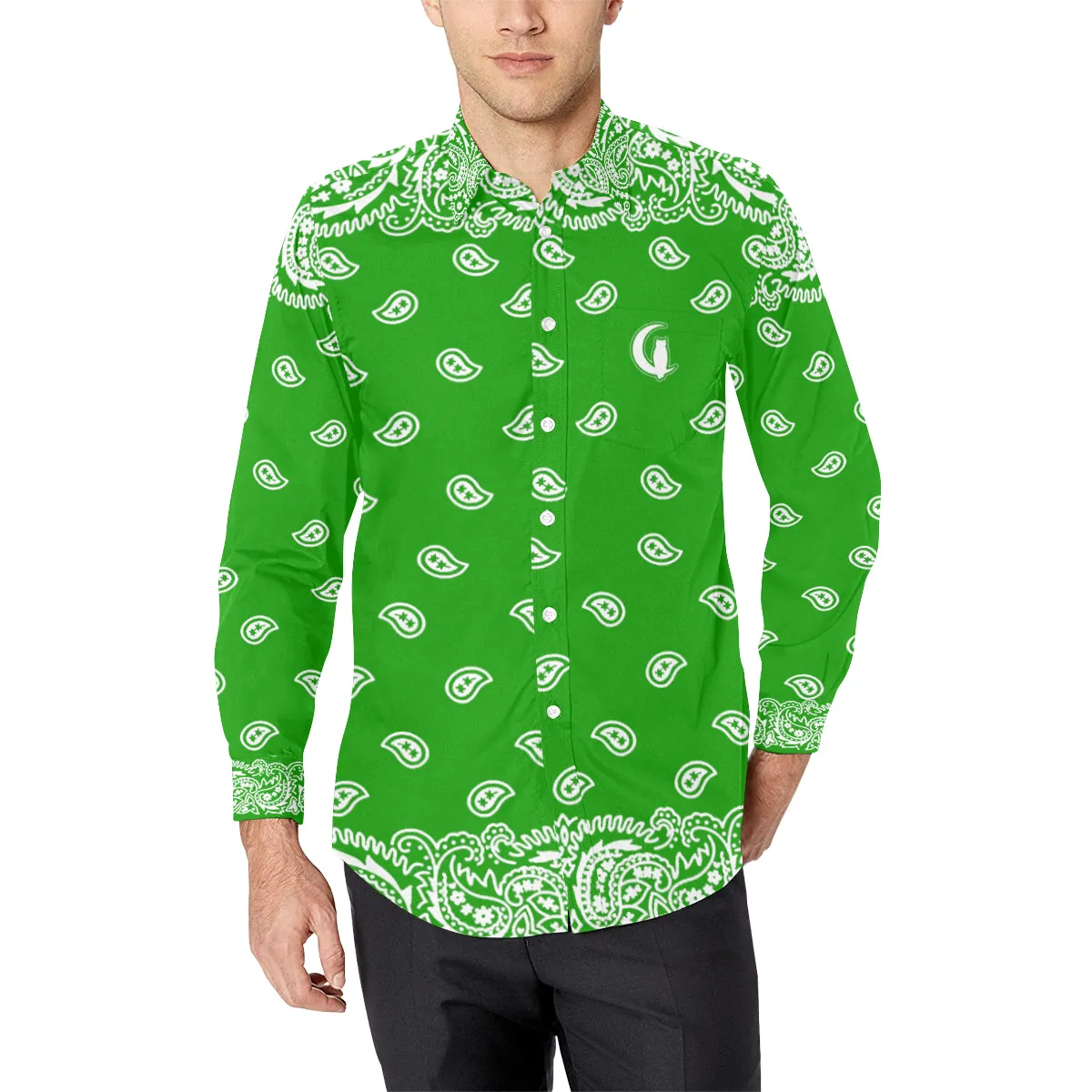 BANDANA FULLY Men's Casual Dress Shirt