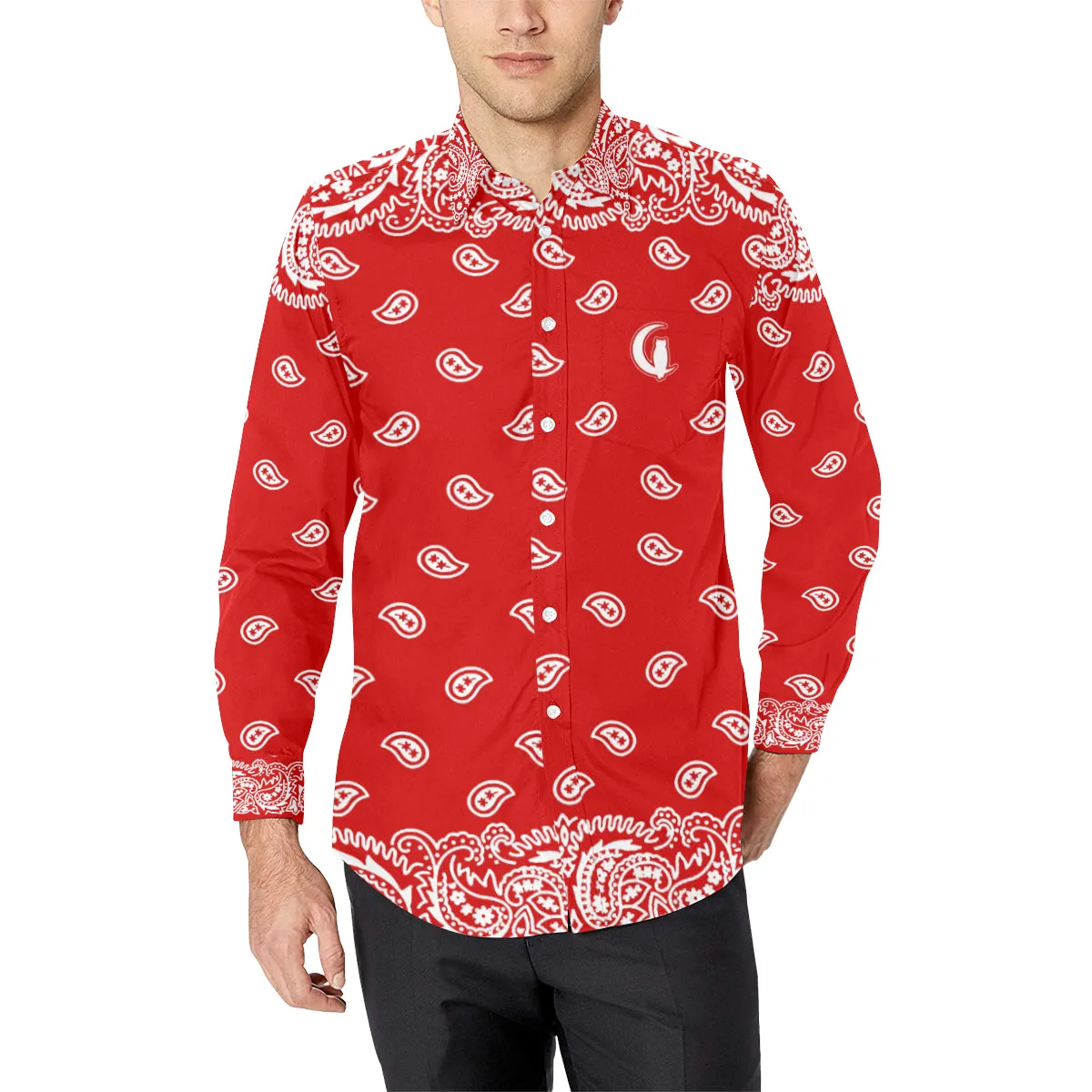 BANDANA FULLY Men's Casual Dress Shirt