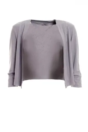 Banded Cardigan Overcast 6447554