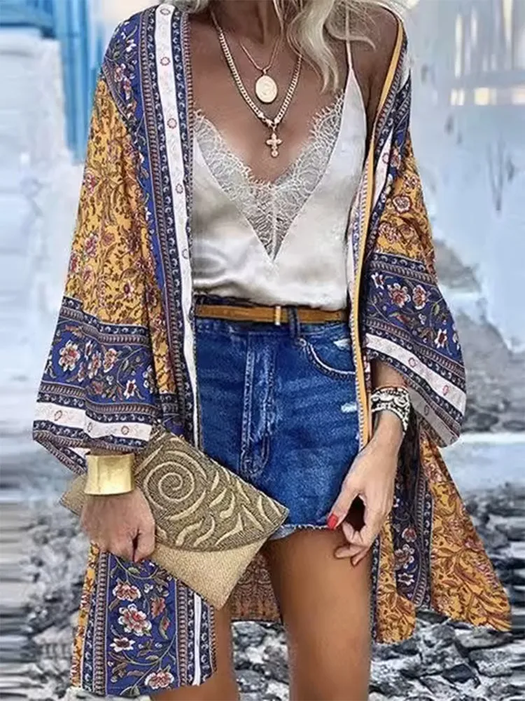 Beach Bloom Cardi-Blouse