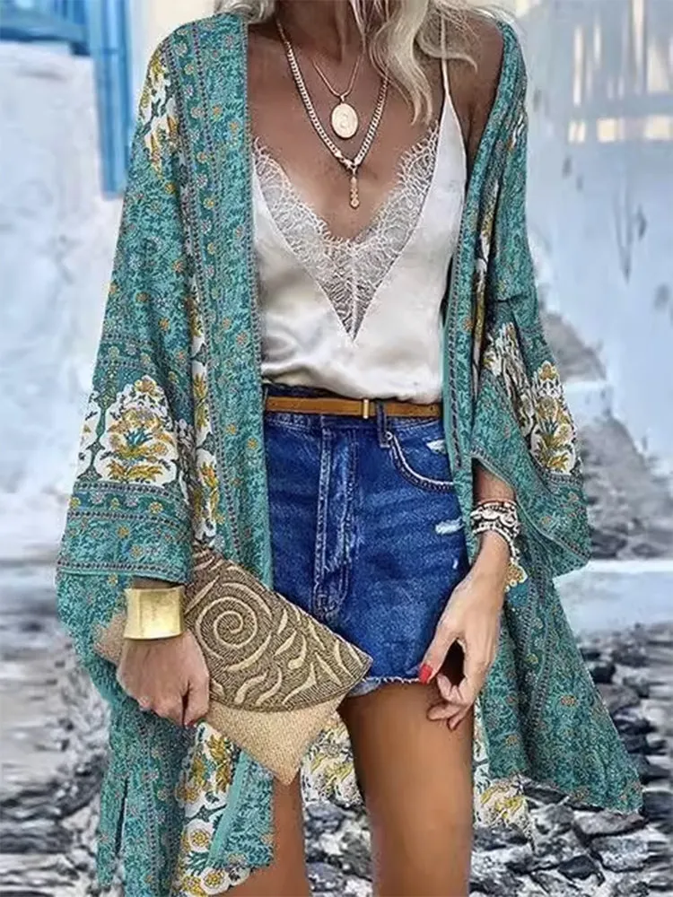 Beach Bloom Cardi-Blouse