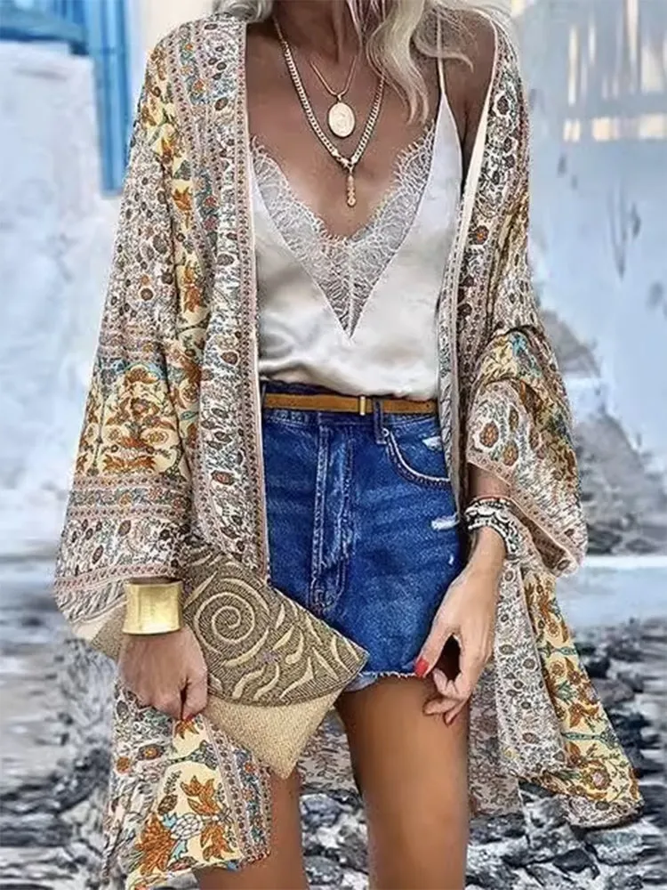 Beach Bloom Cardi-Blouse