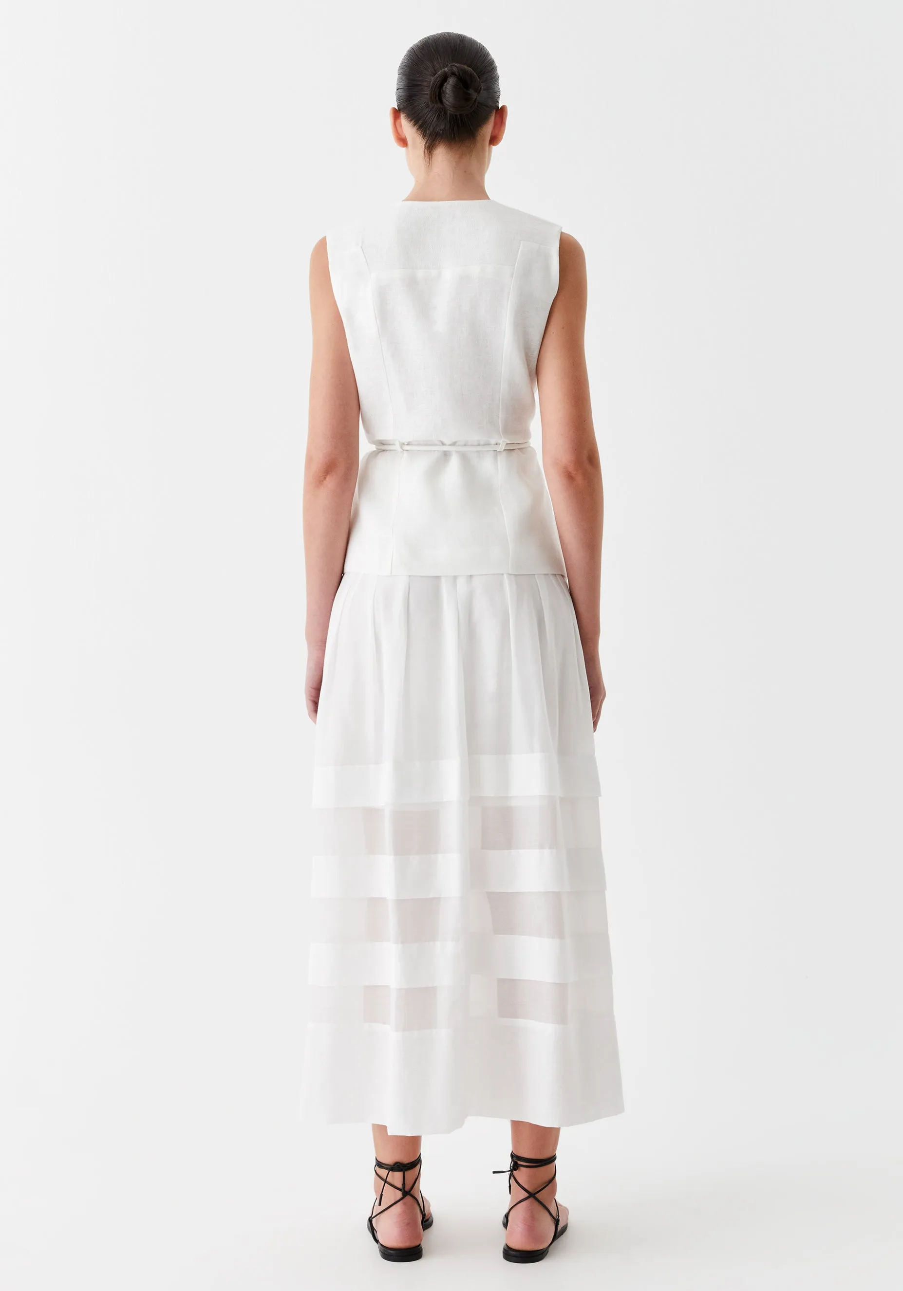 Belle Skirt_Ivory