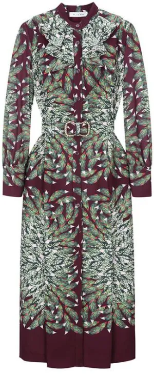 Belted Print Shirt-Dress