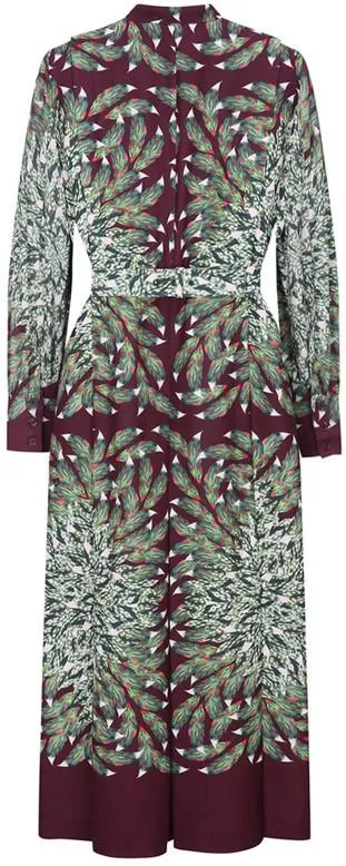 Belted Print Shirt-Dress