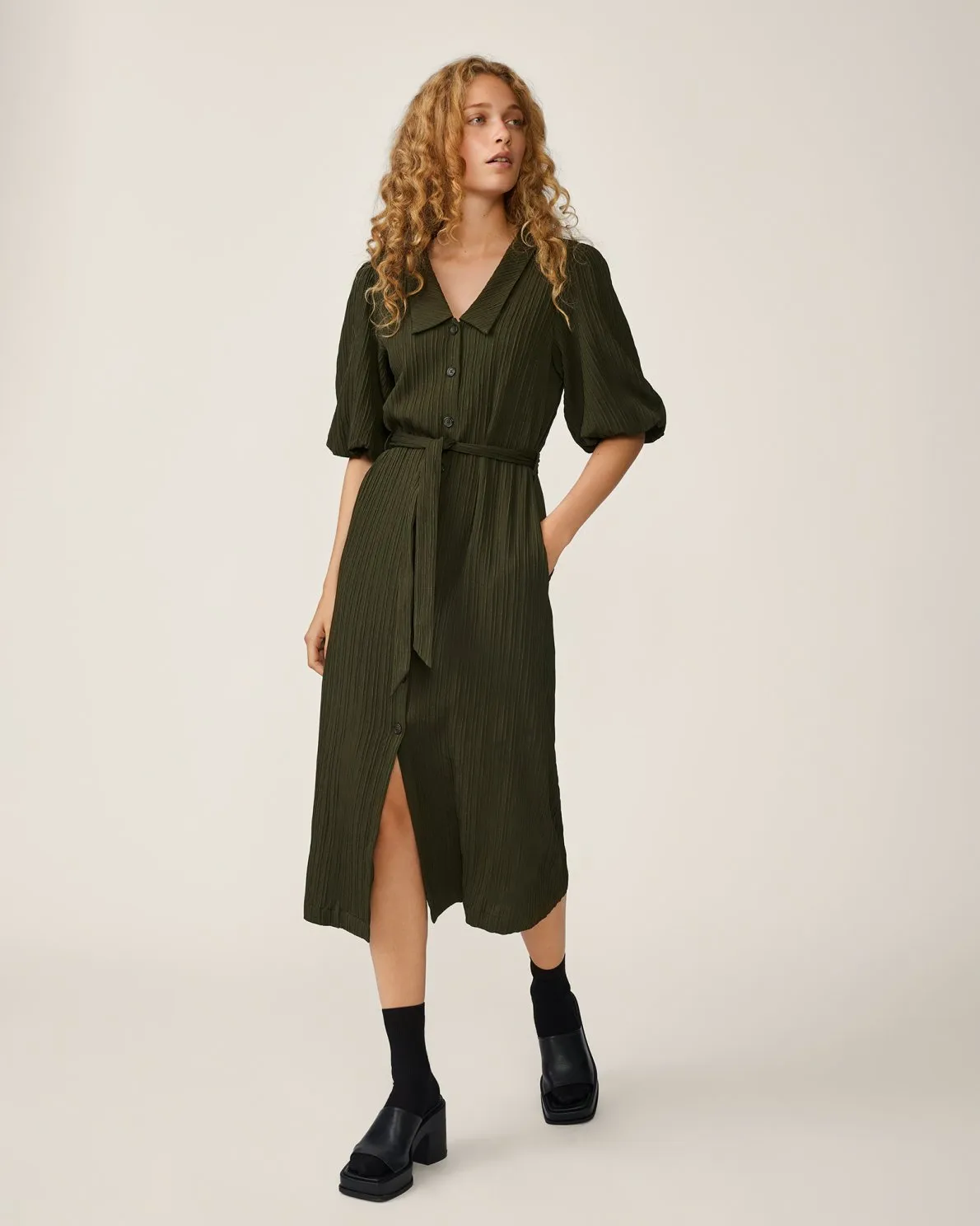 Bertille SS Shirt Dress - Rosin