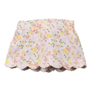 Betty Floral Scalloped Skort