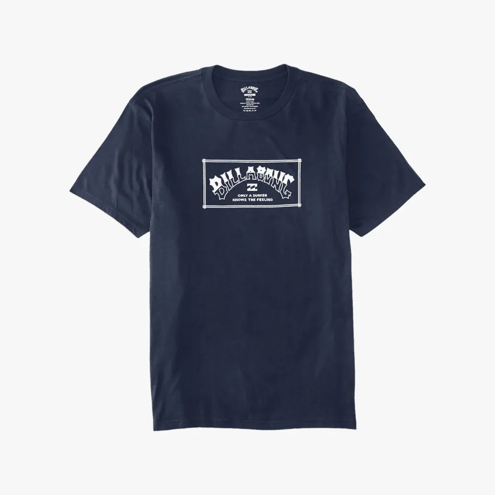 Billabong Mens Arch Short Sleeve Tee Navy