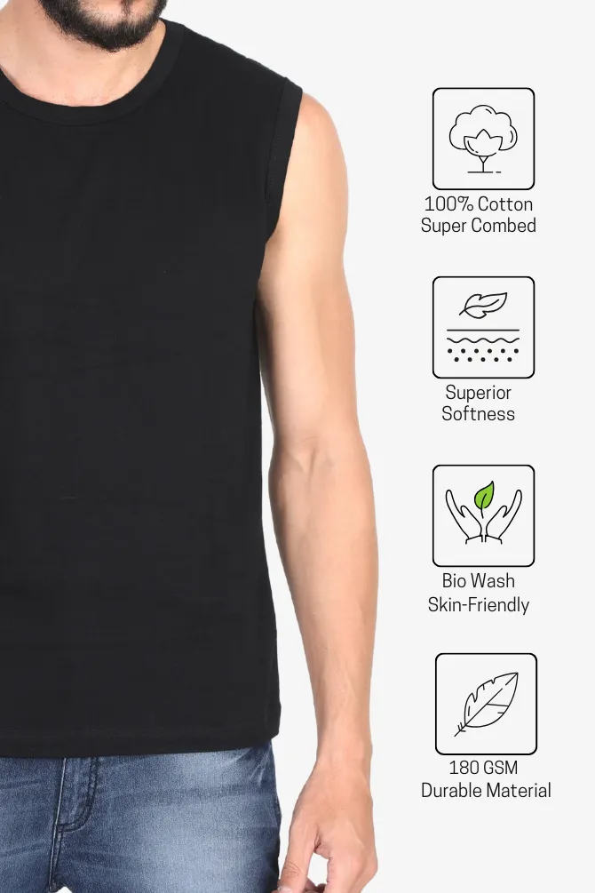 Black Vest for men