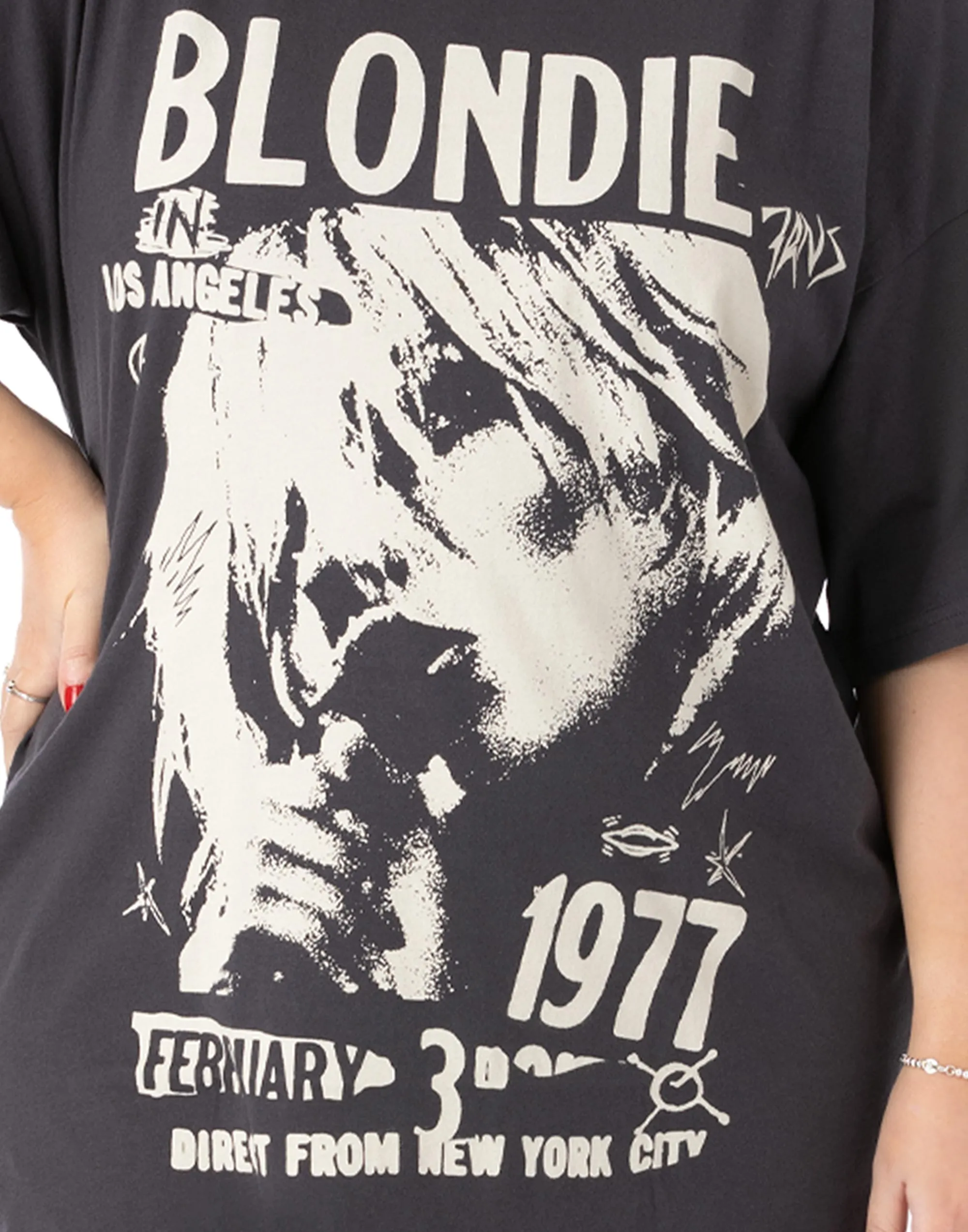 Blondie Oversized Ladies T-Shirt Dress