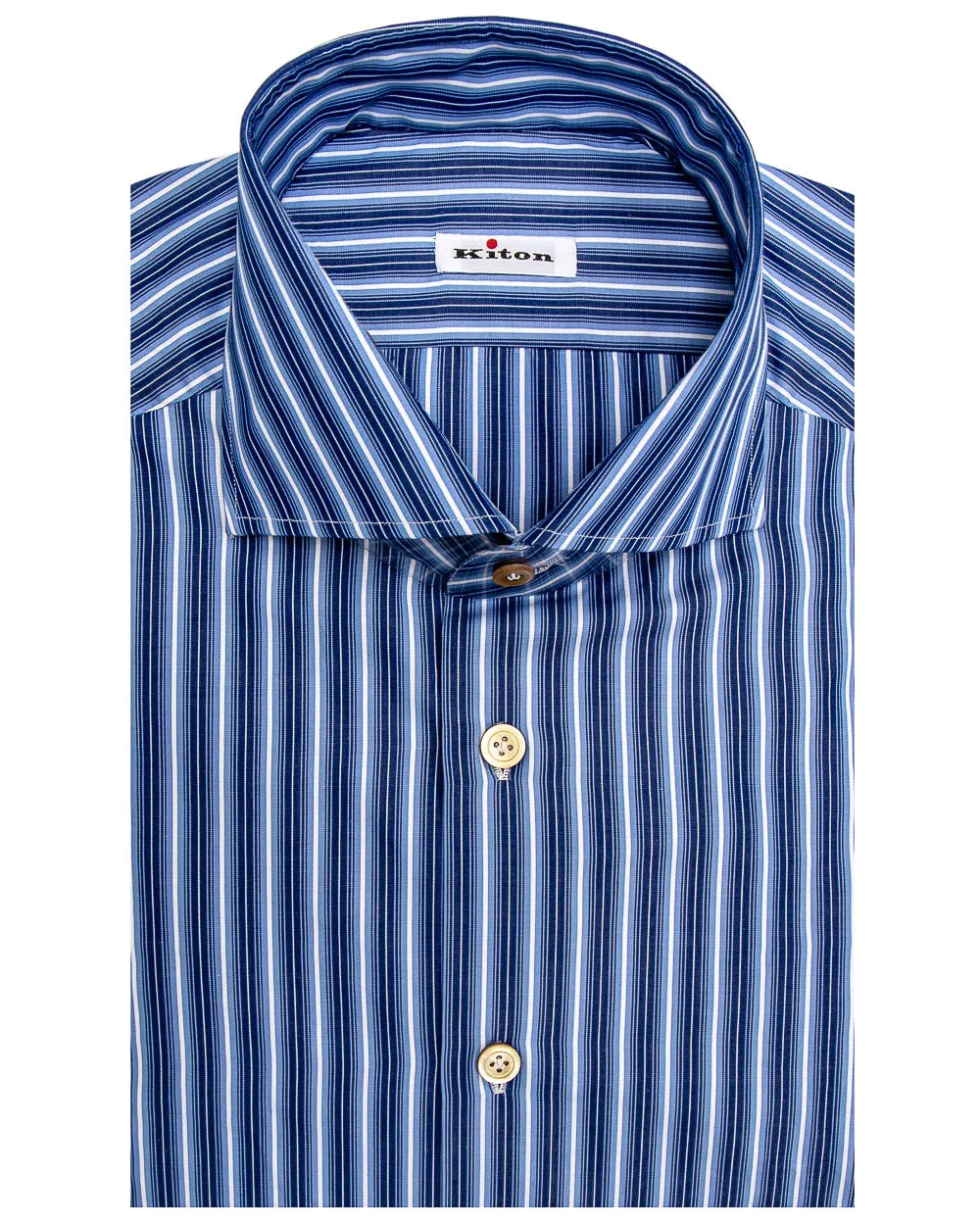 Blue and White Stripe Dress Shirt
