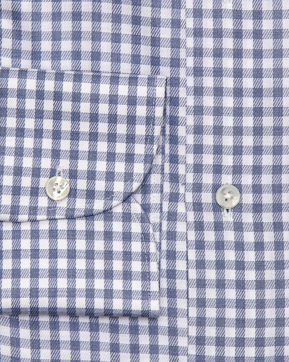 Blue Gingham Dress Shirt