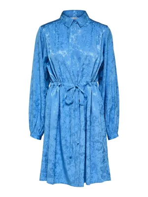 Blue Ls Short Shirt Dress - Ultramarine