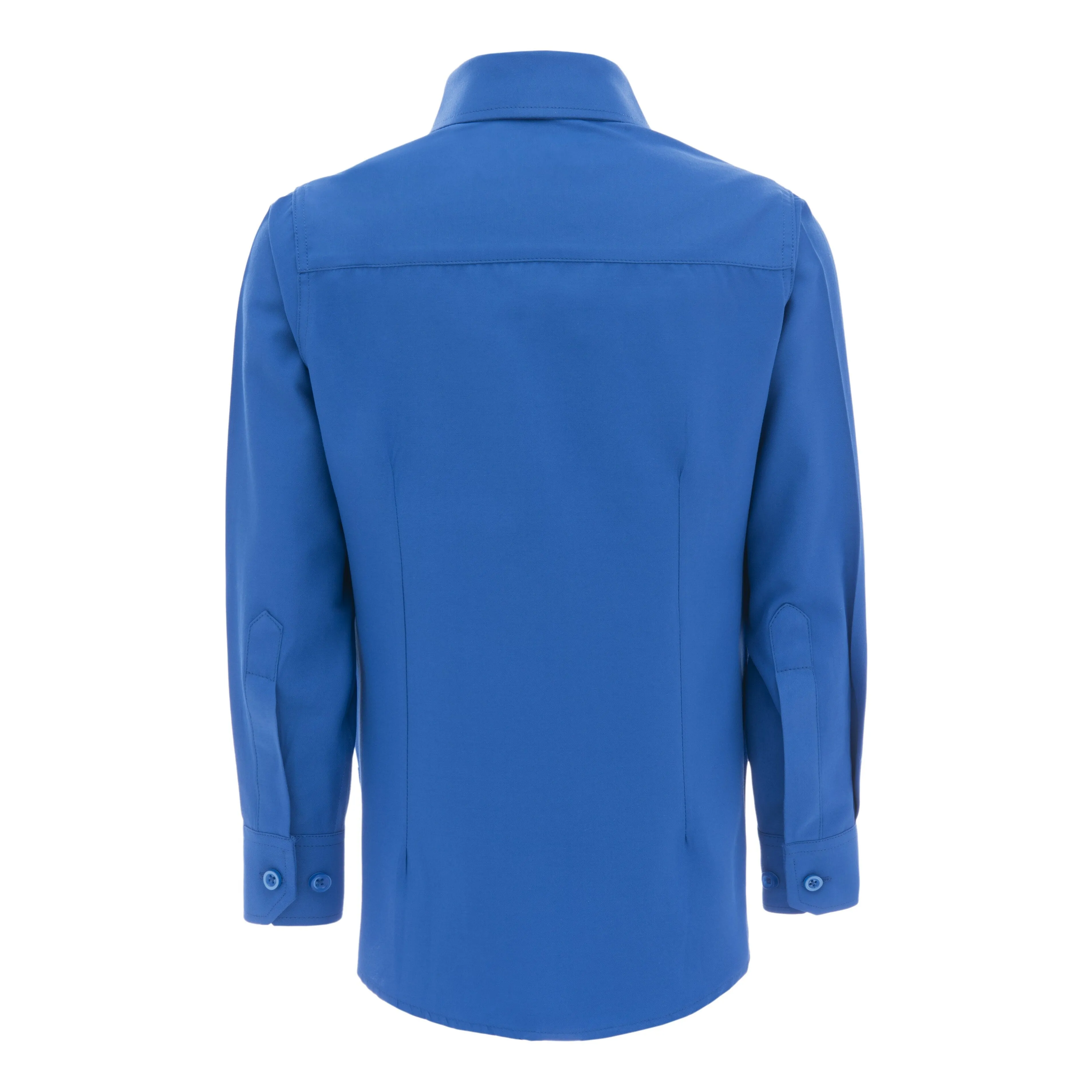 Blue Solid Dress Shirt