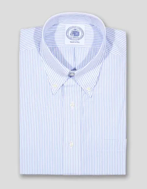 BLUE UNIVERSITY STRIPE DRESS SHIRT