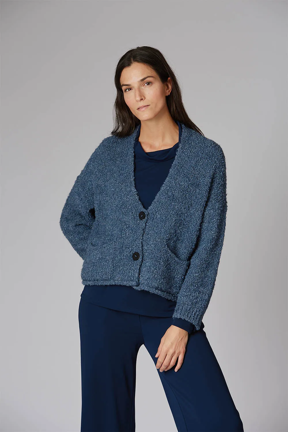 Boucle Short Knitted Cardigan