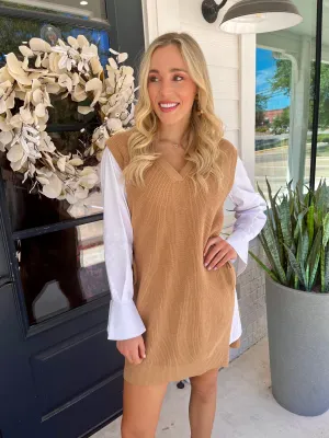 Brown Sugar Smiles Sweater Dress