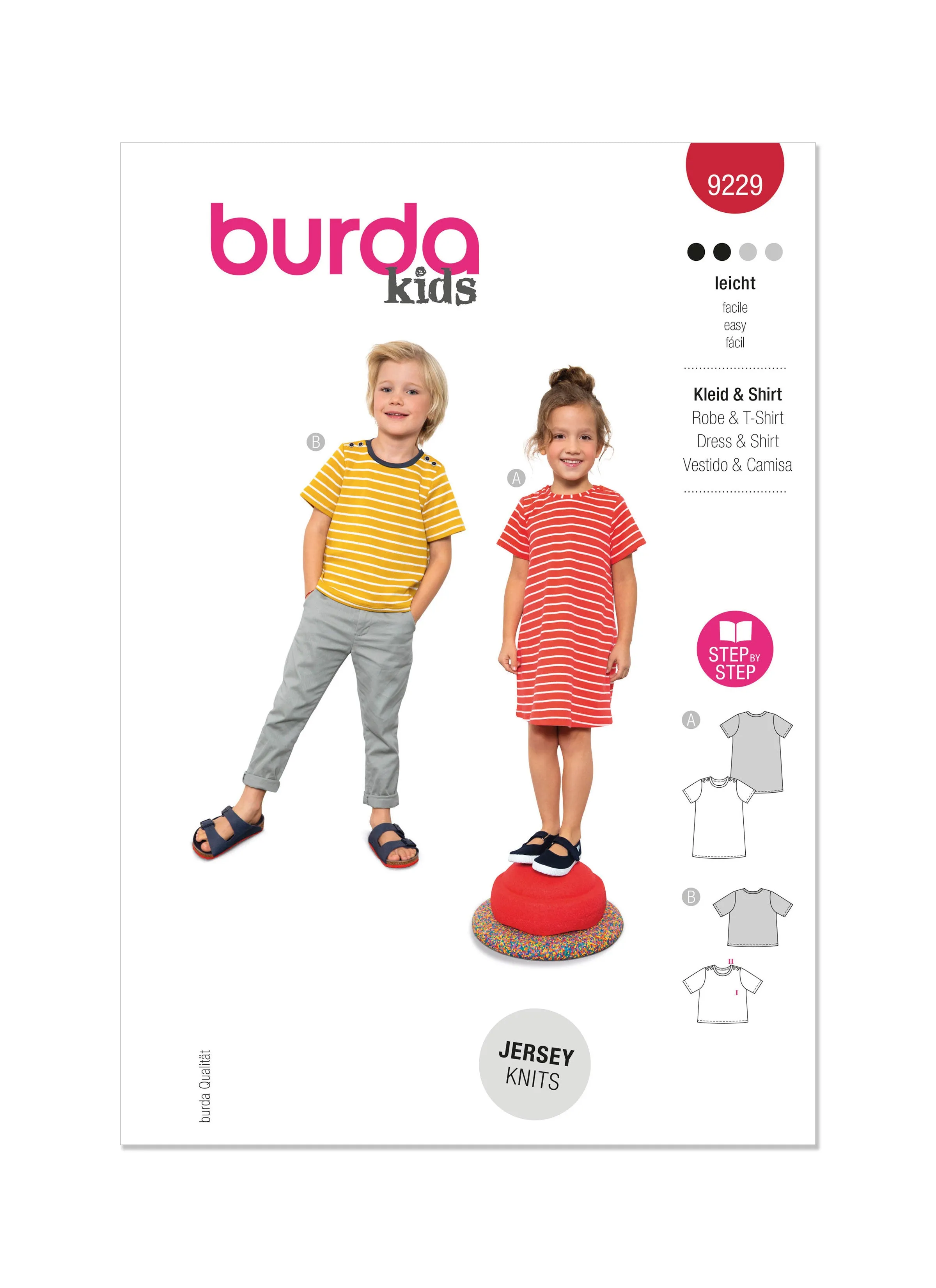 Burda Style Pattern 9229 Children's Dress and Shirt
