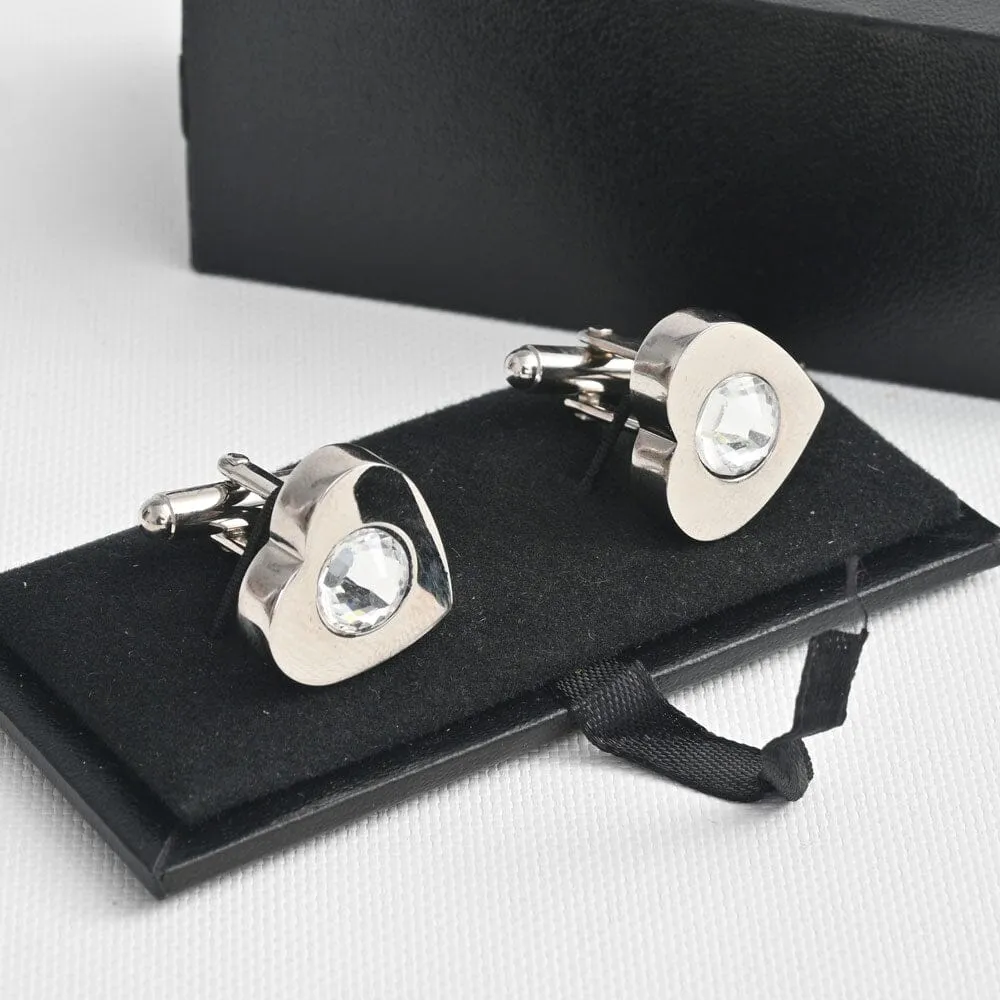 Burgos Fancy Men's Stone Design Cufflinks Set