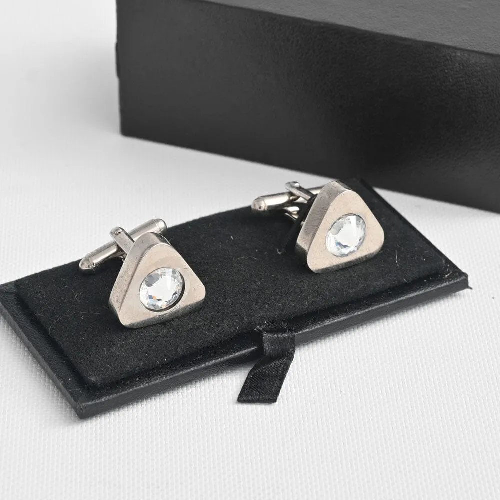 Burgos Fancy Men's Stone Design Cufflinks Set
