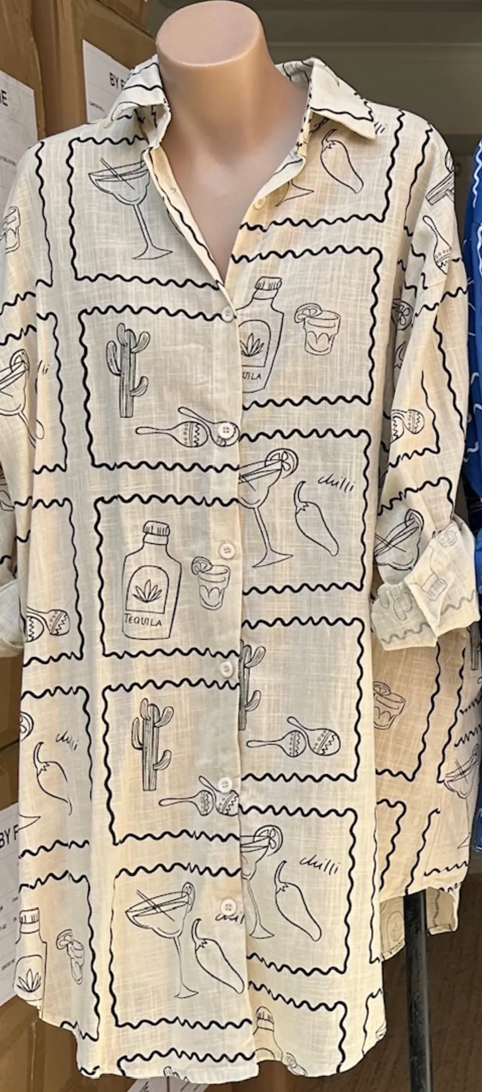 By Frankie Cactus Tequila Shirtdress
