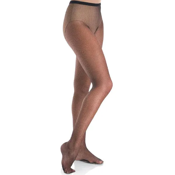 Cabaret Dance Quality Seamless Fishnet Tights 324 - Black   3 "nudes"